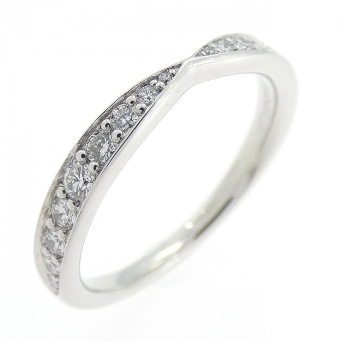 TIFFANY & CO. HARMONY RING: Tiffany & Co. Harmony Ring Brand: Tiffany Type: Ring Material: Platinum 950, Main Stone/Creation Natural Color: White Size: 3.5 (US size) Accessories: None Accessories Notice: When purchasing