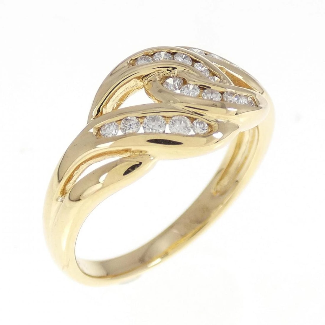 K18YG DIAMOND RING: K18YG Diamond Ring Brand: Unbranded Type: Ring Material: K18 Yellow Gold, Main Stone/Creation natural Color: Yellow Gold Size: 6.5-7 US Accessories: None Accessories Notice: When purchasin