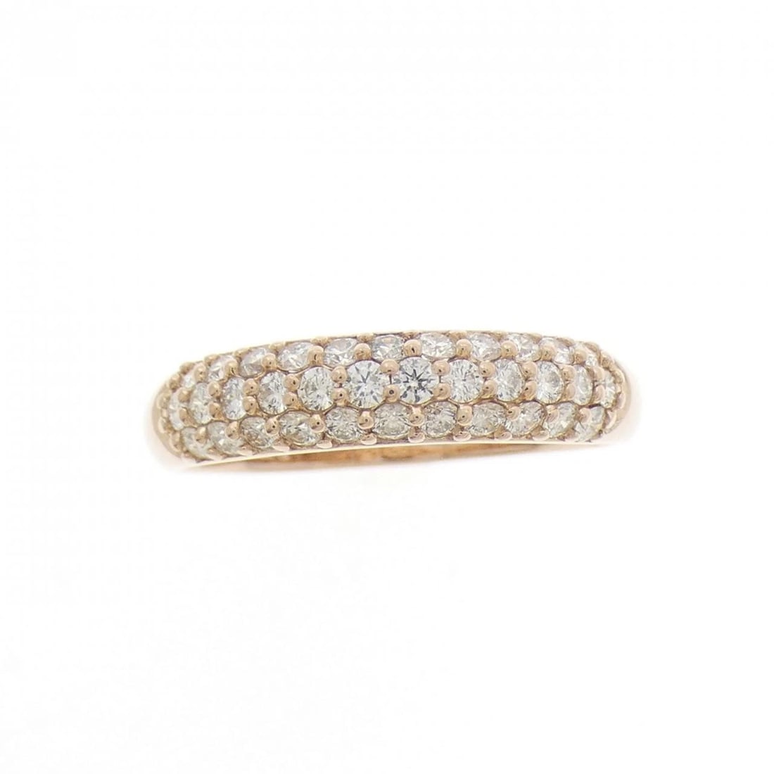 K18PG PAVE DIAMOND RING - 2