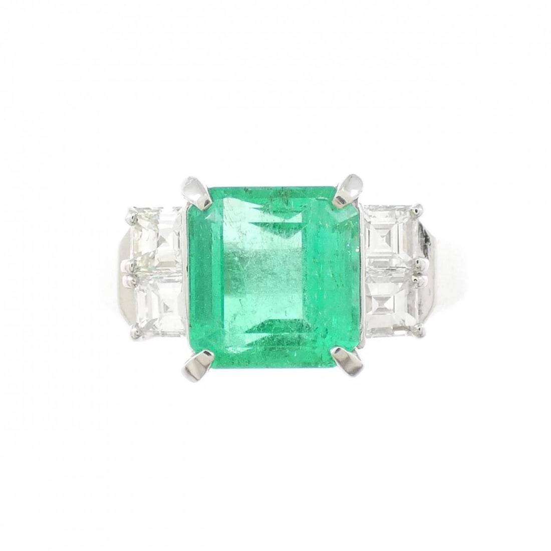 PT900 EMERALD RING - 2