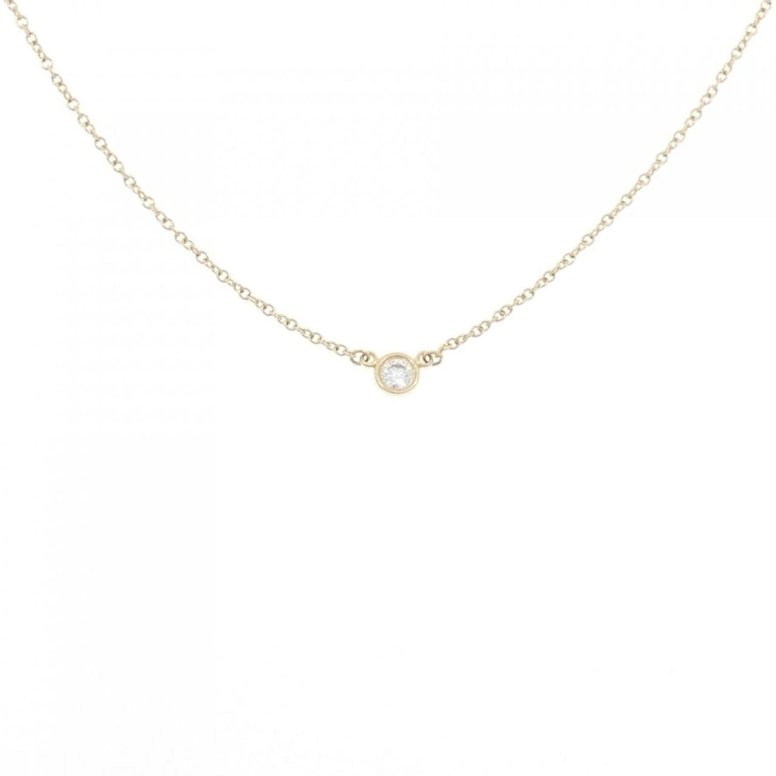 TIFFANY & CO. BY THE YARD NECKLACE: Tiffany & Co. By the Yard Necklace Brand: Tiffany Type: Necklace Material: 750 Yellow Gold, Main Stone/Creation Natural Color: Yellow Gold Size: 41cm, ActualSize Diameter: 3.9mm Chain Max. W: