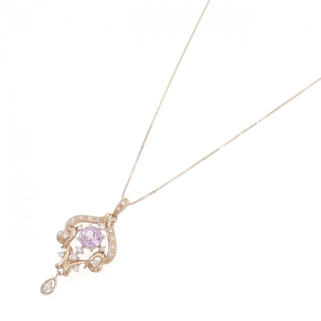 K18PG KUNZITE NECKLACE - 2