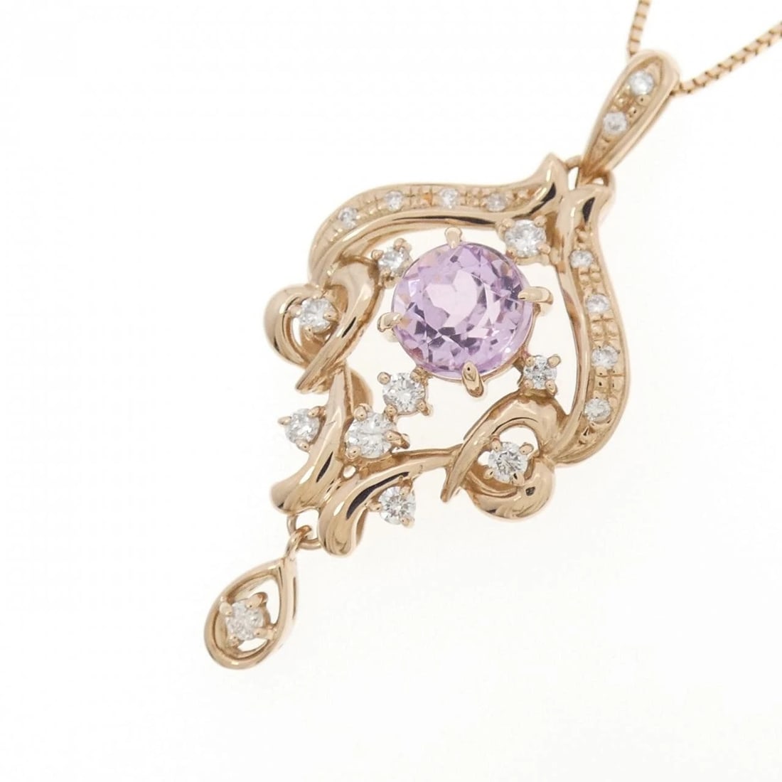 K18PG KUNZITE NECKLACE - 3