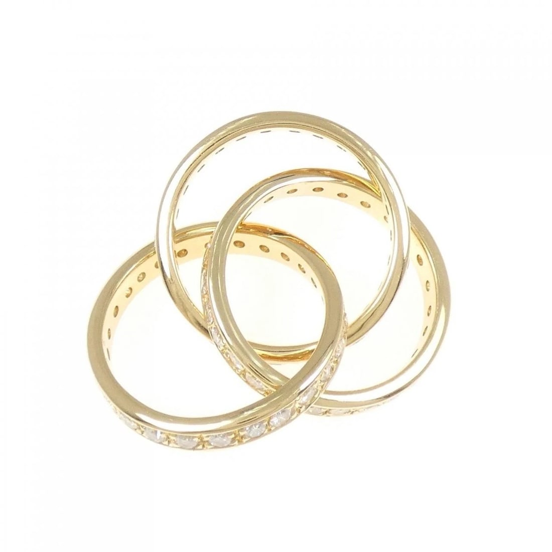 K18YG DIAMOND RING - 3