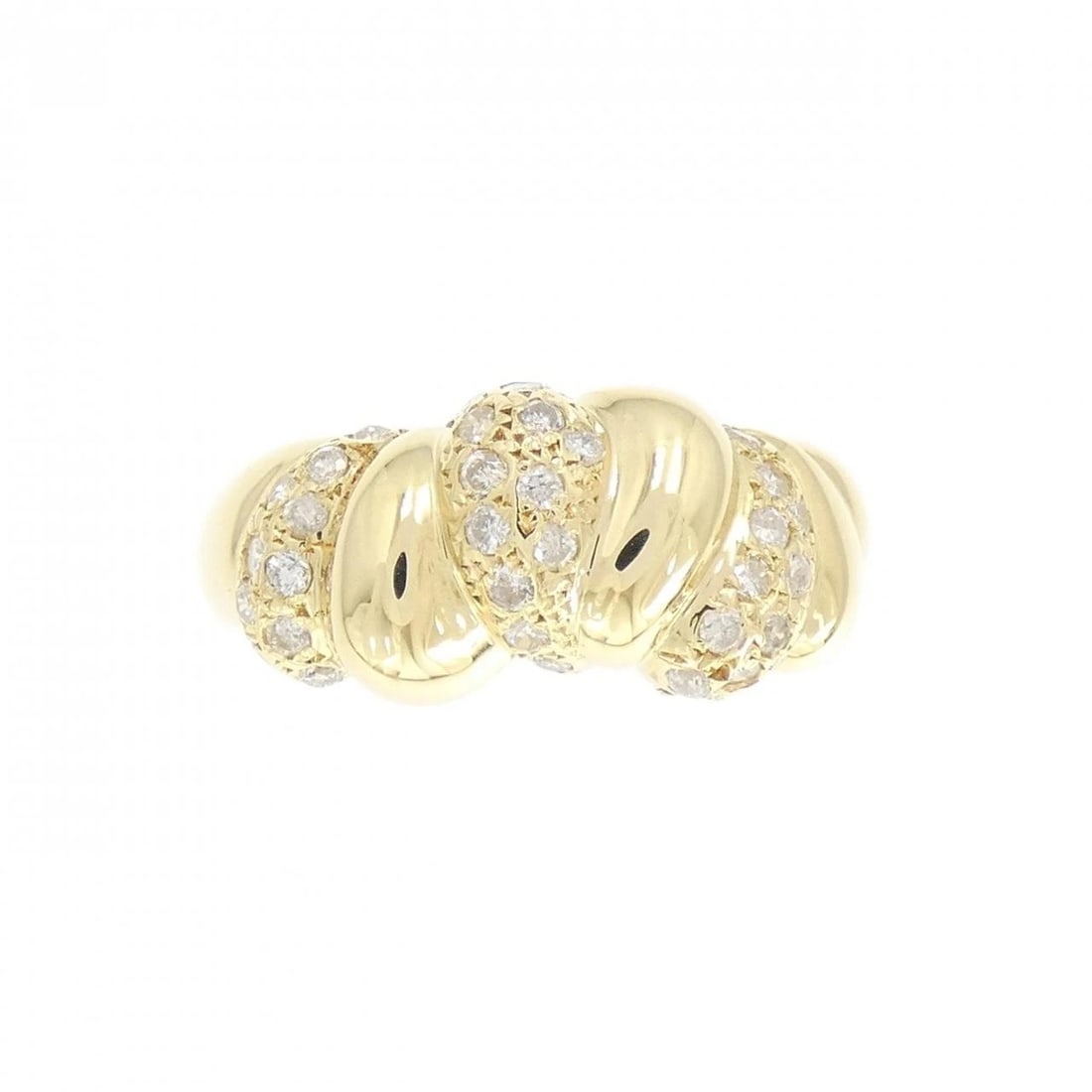 K18YG DIAMOND RING - 2