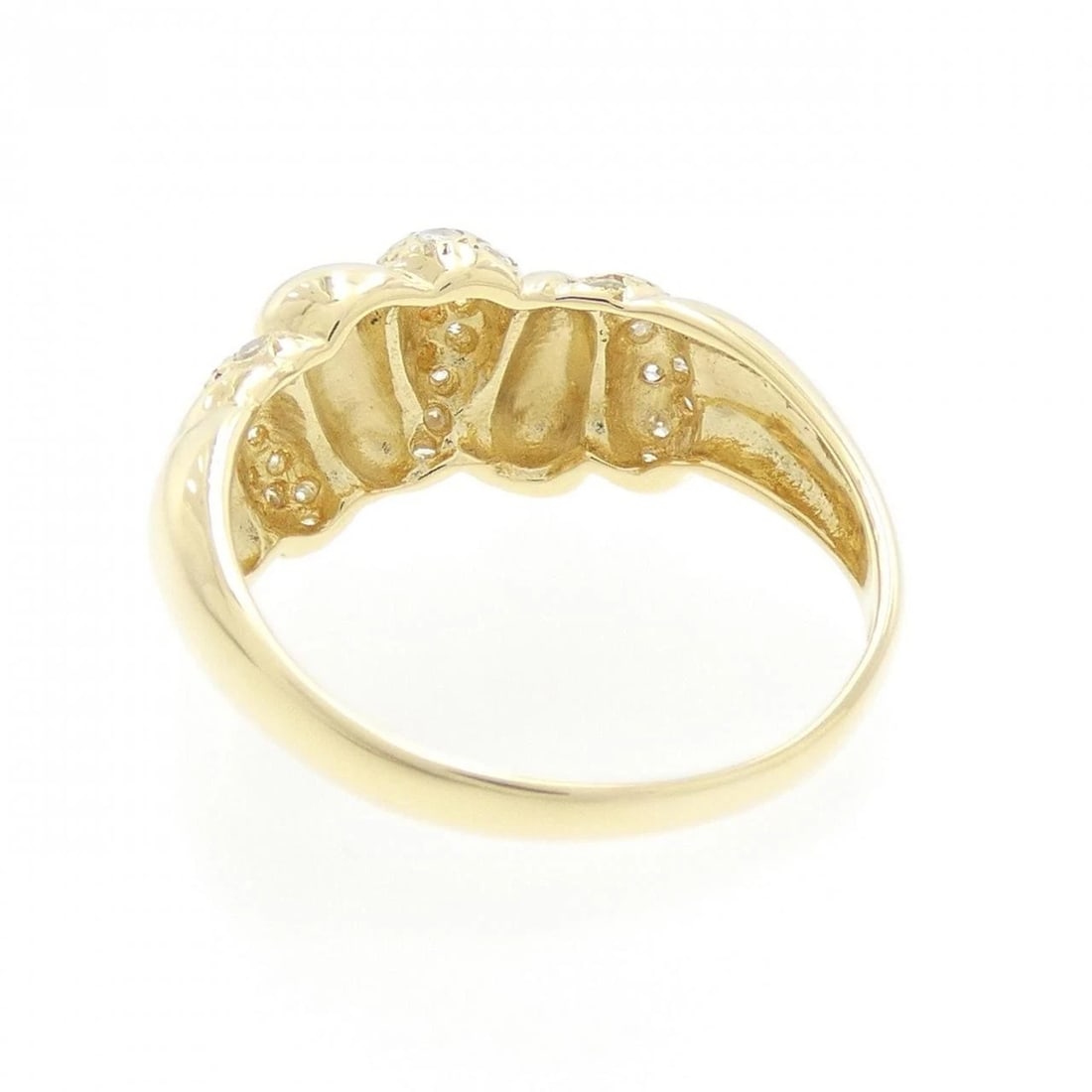 K18YG DIAMOND RING - 3