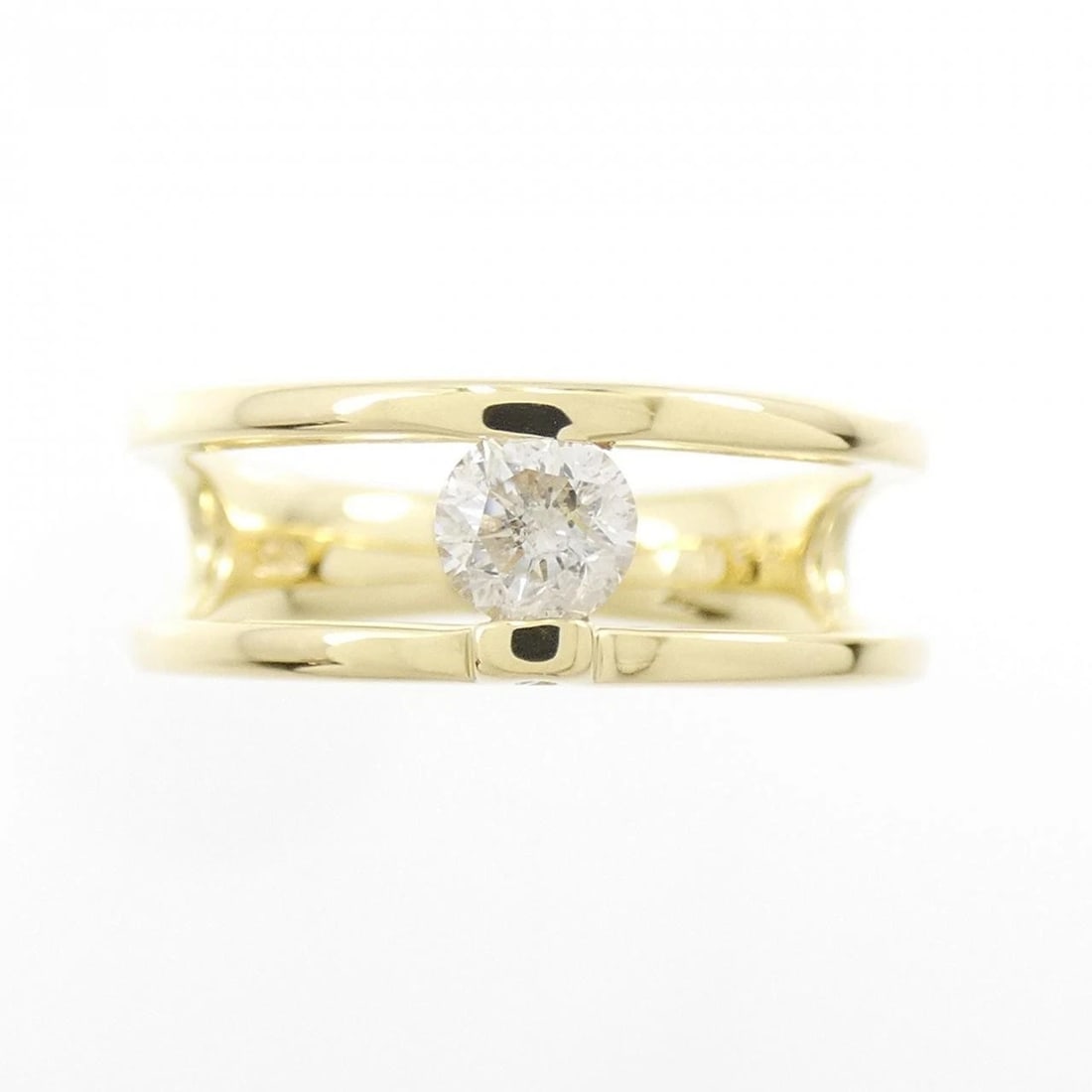 K18YG DIAMOND RING - 2