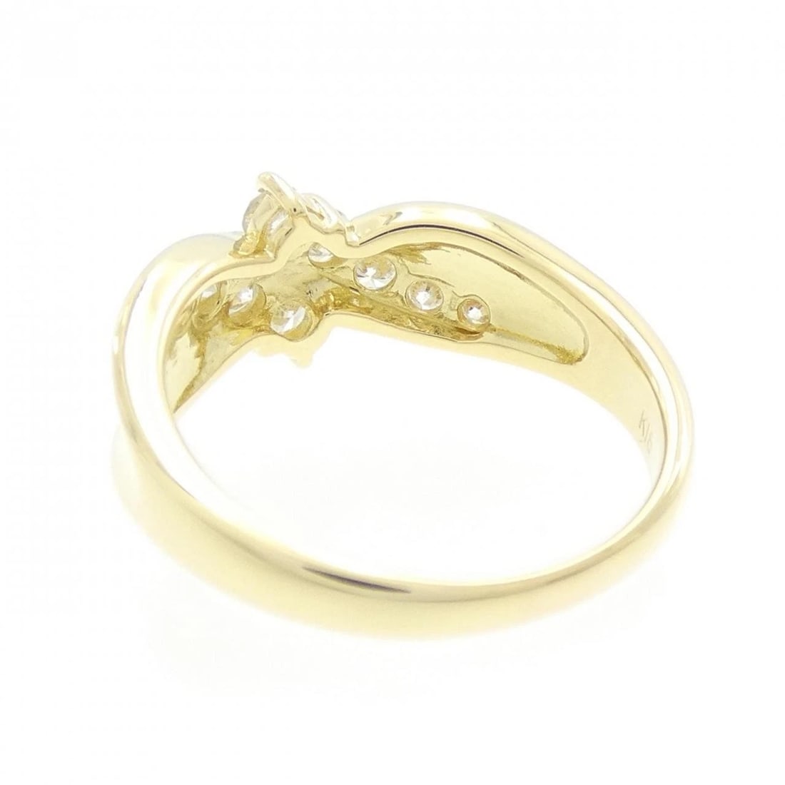 K18YG DIAMOND RING - 2