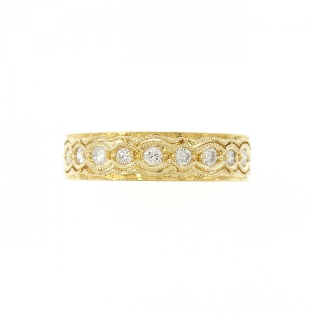 K18YG DIAMOND RING - 2