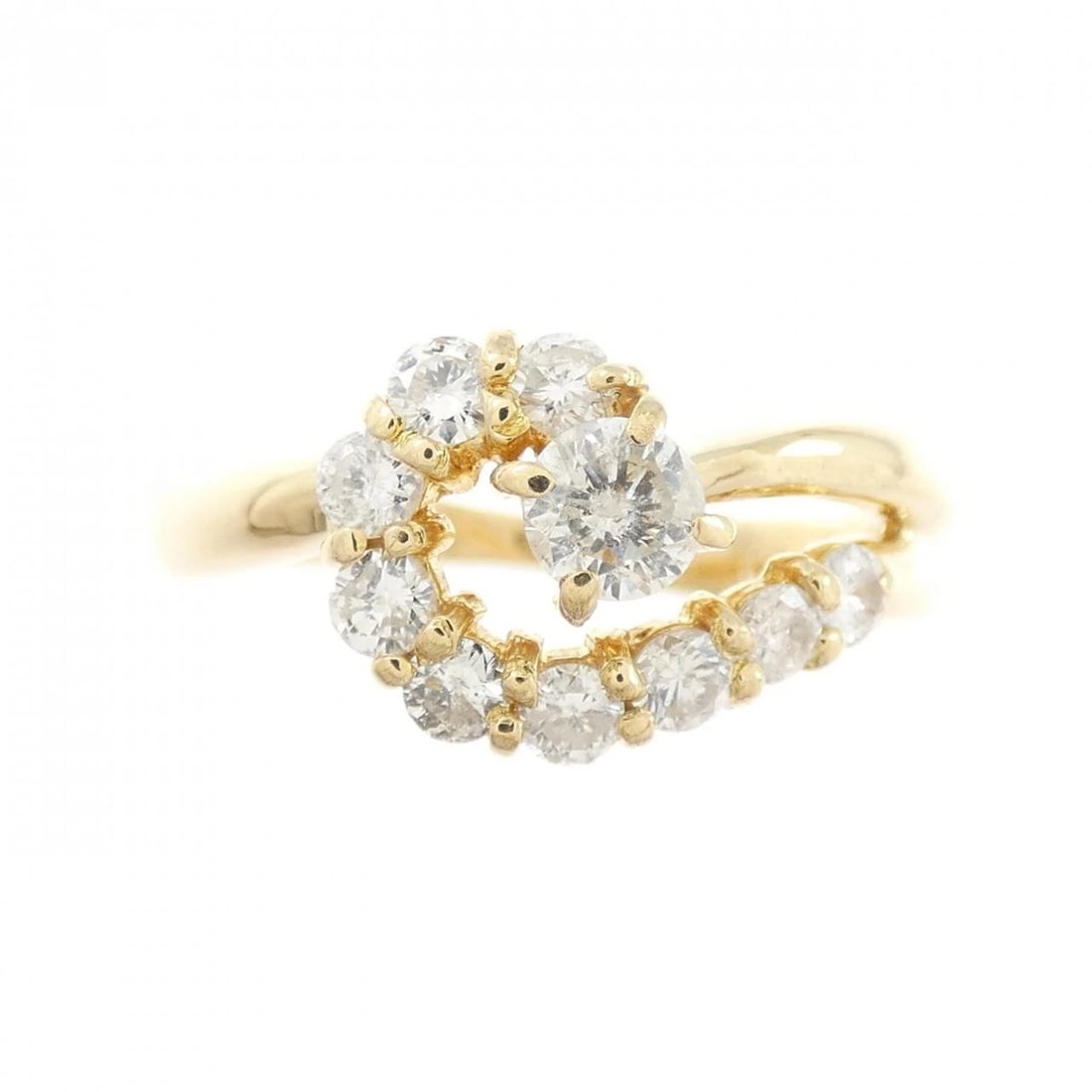 K18YG DIAMOND RING - 2