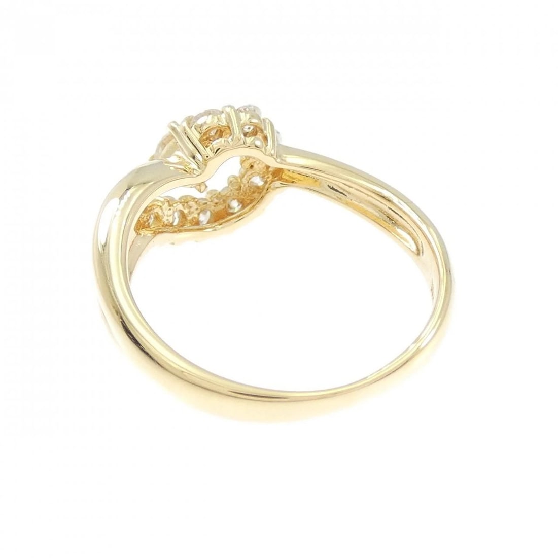 K18YG DIAMOND RING - 3