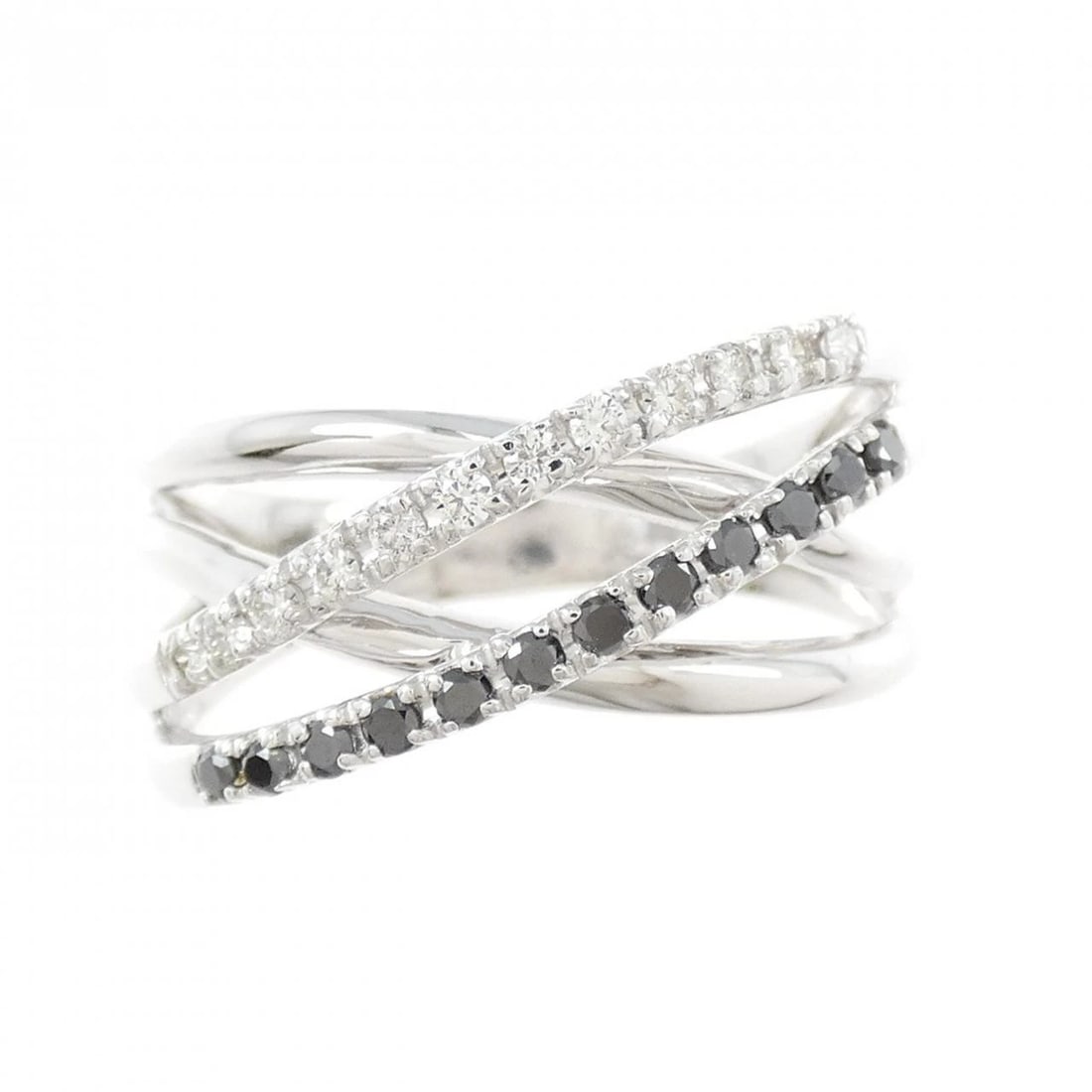 K18WG DIAMOND RING - 2