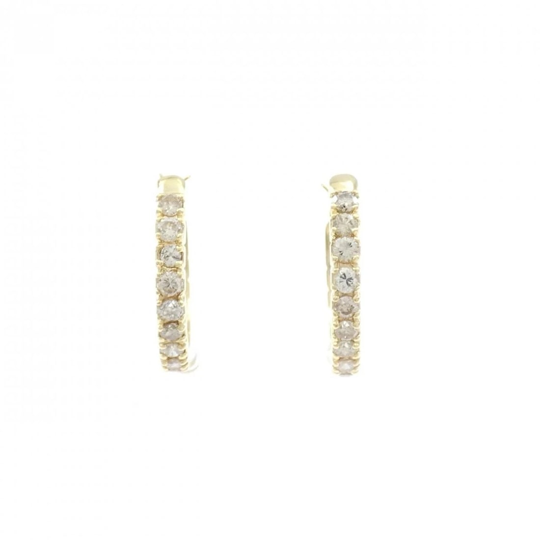 K18YG DIAMOND PIERCE: K18YG Diamond Pierce Brand: Unbranded Type: Diamond Pierce/Earring Material: 18K Yellow Gold, Main Stone/Creation Natural Color: Yellow Gold Size: Approx. length x width: 16.5mm x 2.3mm 