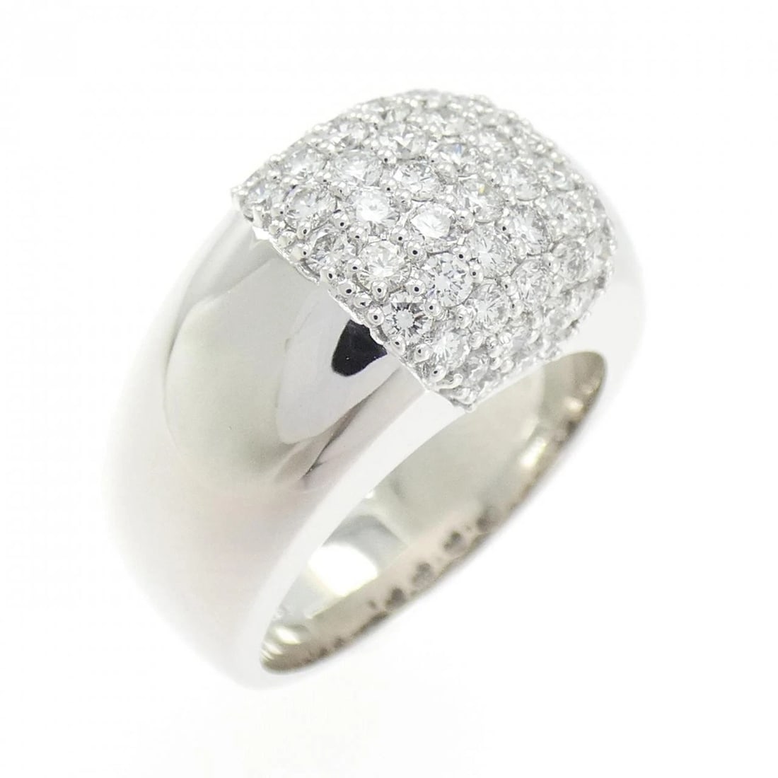PONTE VECCHIO DIAMOND RING: Ponte Vecchio Diamond Ring Brand: Ponte Vecchio Type: Ring Material: K18 White Gold, Main Stone/Creation Natural Color: White Gold Size: 4.5 US US Accessories: None Accessories Notice: When