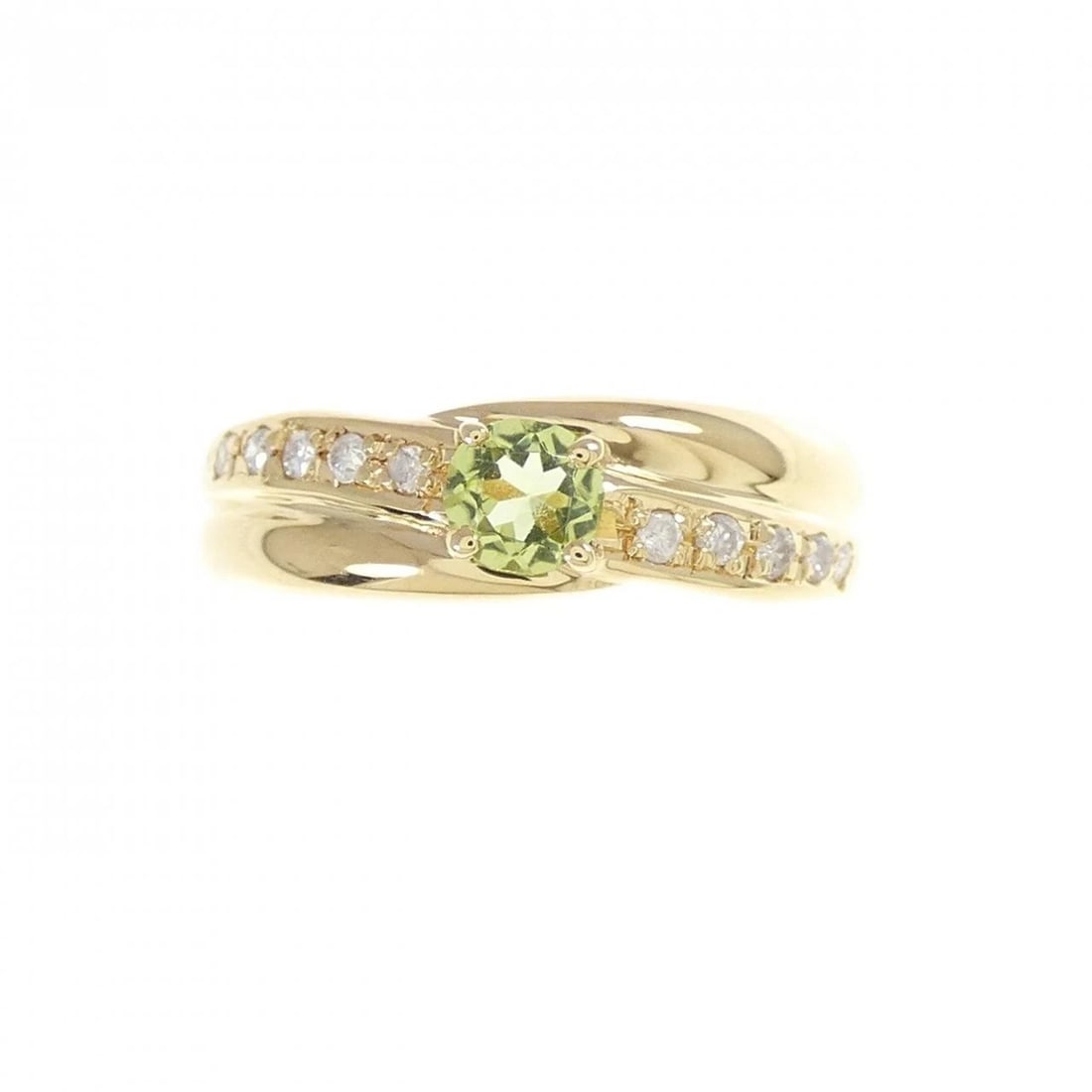 K18YG PERIDOT RING - 2