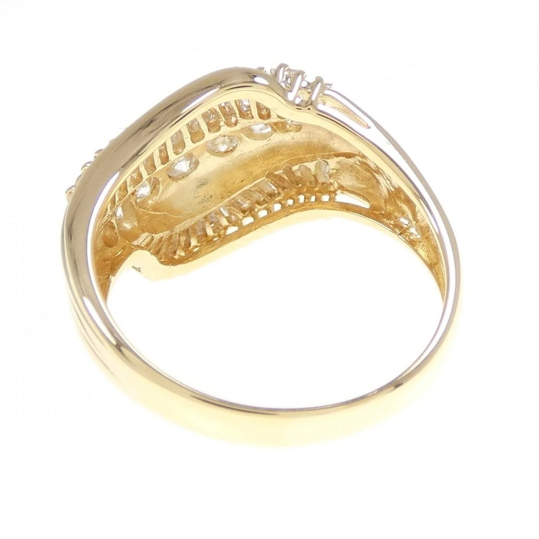 K18YG DIAMOND RING - 3