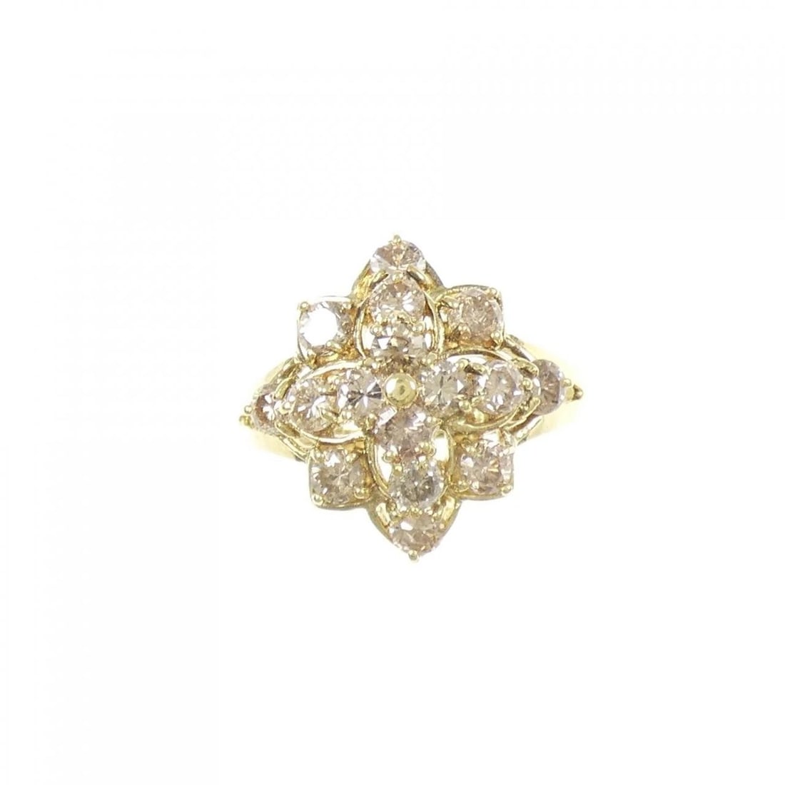 K18YG DIAMOND RING - 2