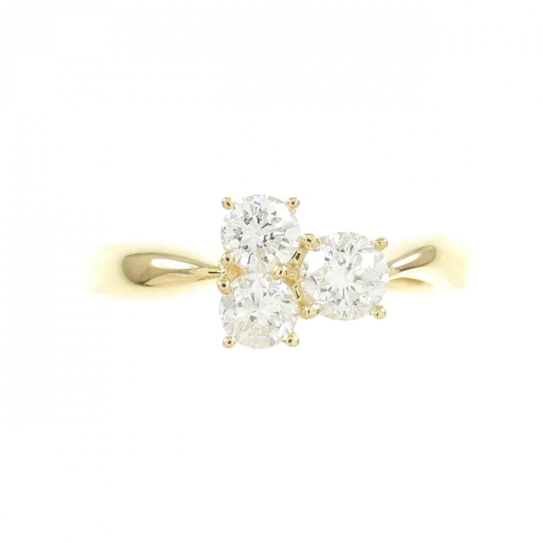 K18YG DIAMOND RING - 2