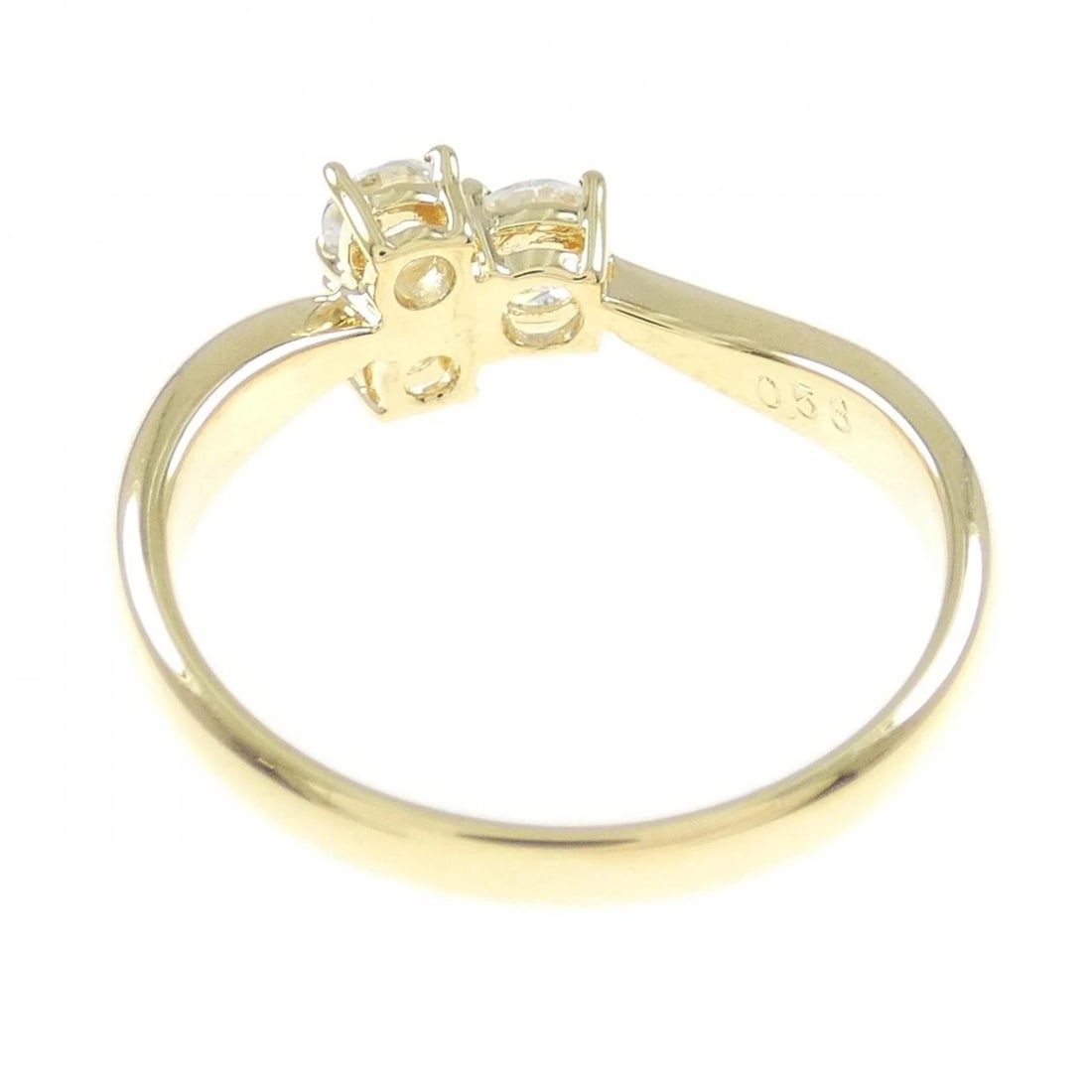 K18YG DIAMOND RING - 3