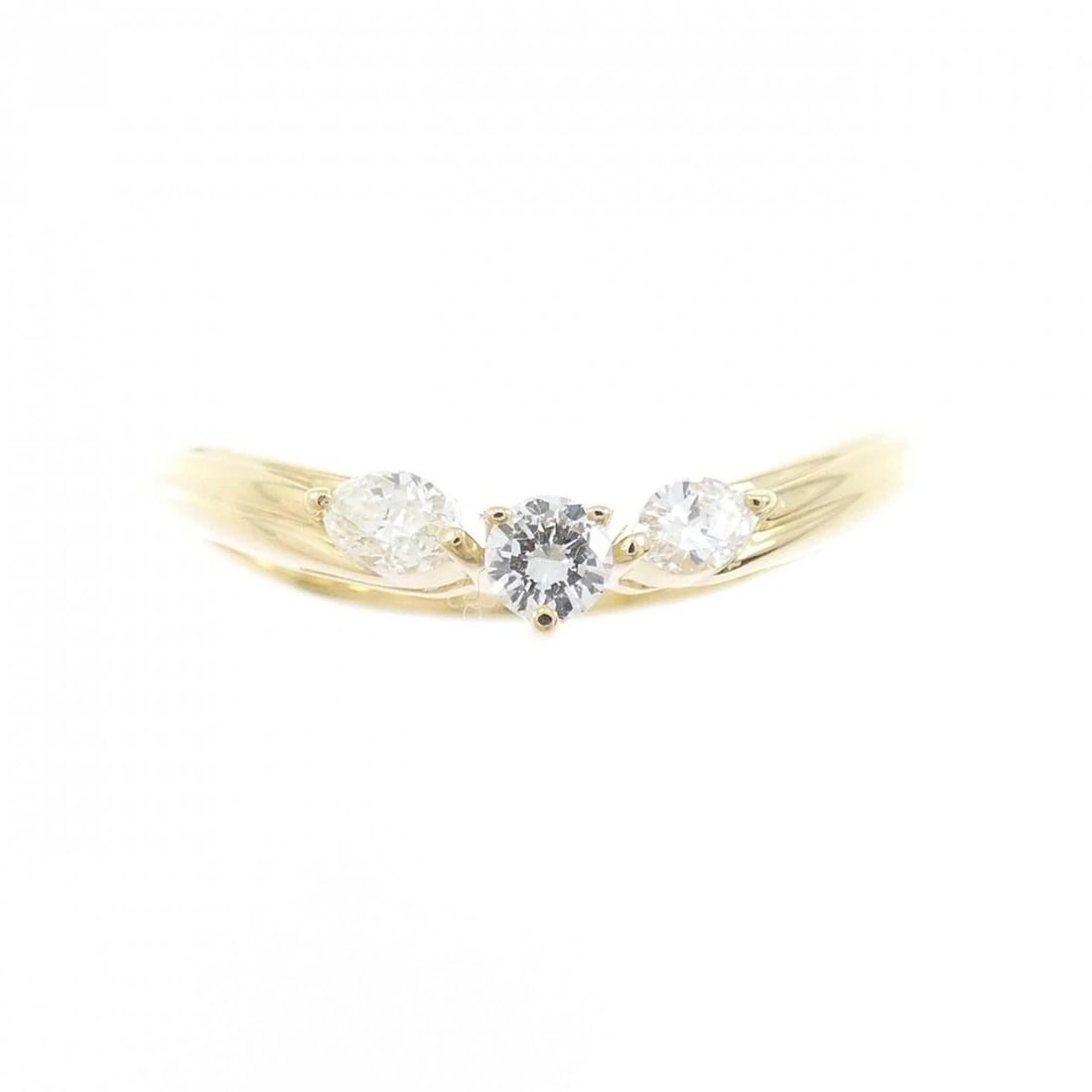 K18YG DIAMOND RING - 2