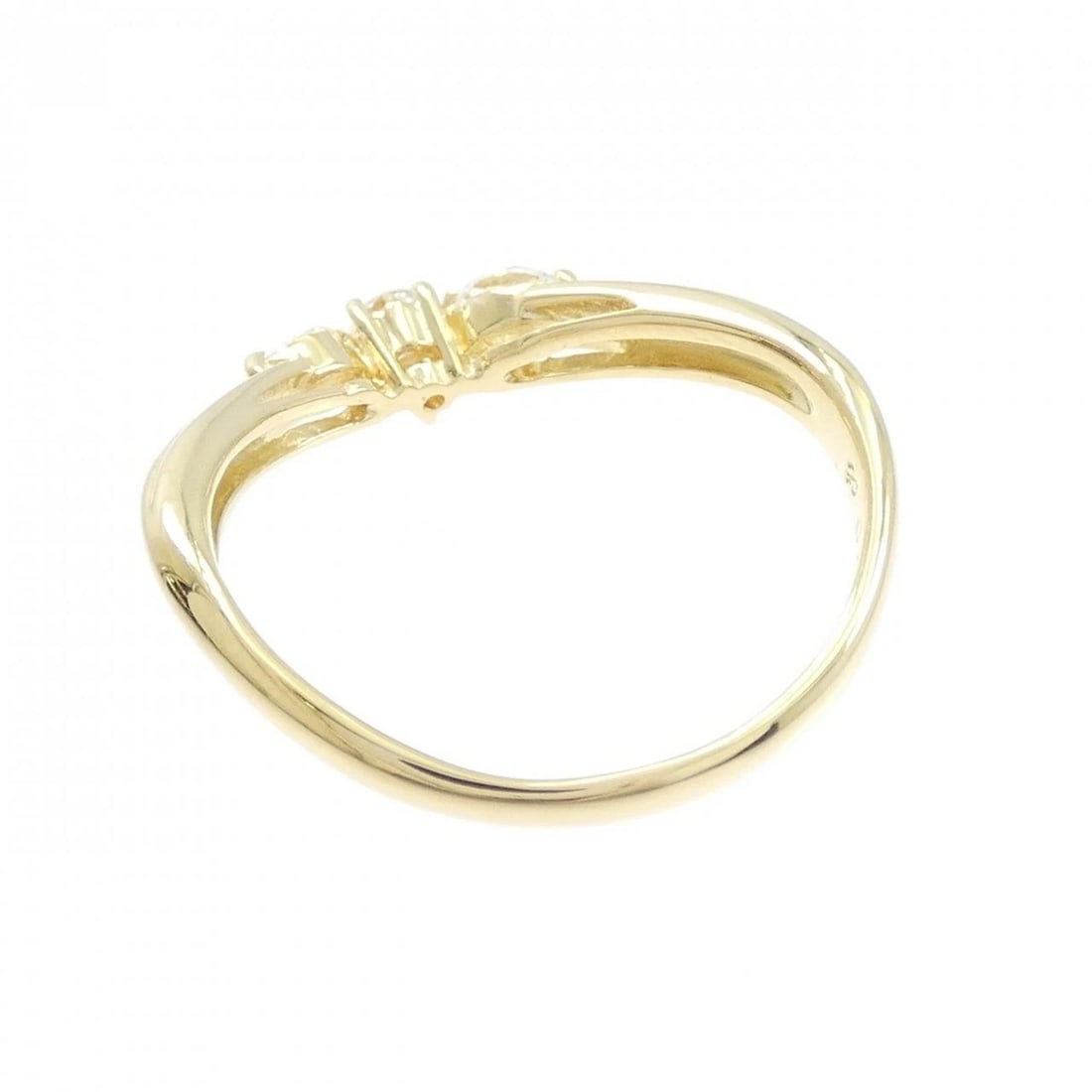 K18YG DIAMOND RING - 3