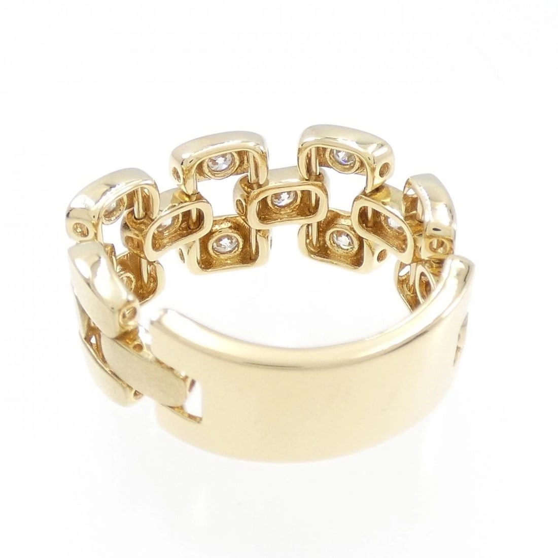 K18YG DIAMOND RING - 2