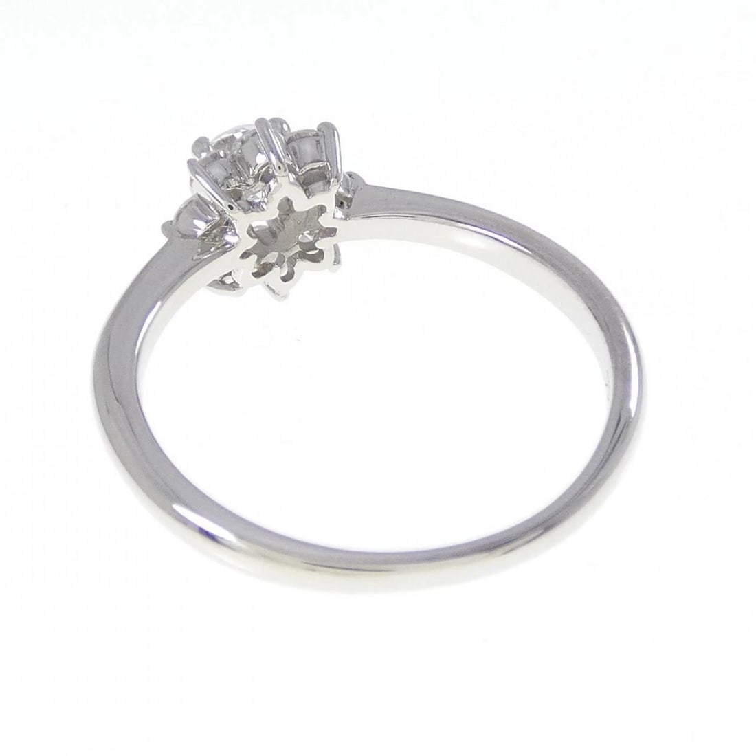 PT900 FLOWER DIAMOND RING - 3