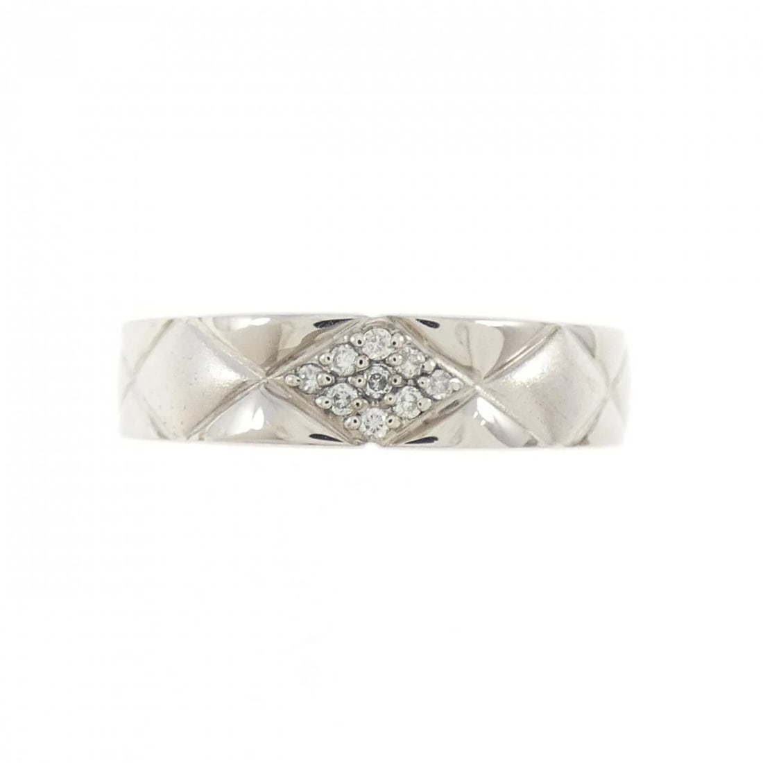 K18WG DIAMOND RING - 2