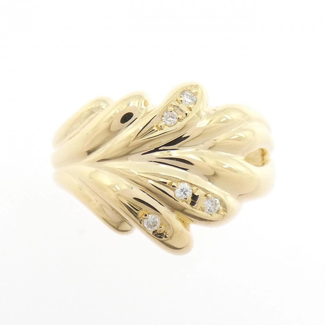 K18YG DIAMOND RING - 2