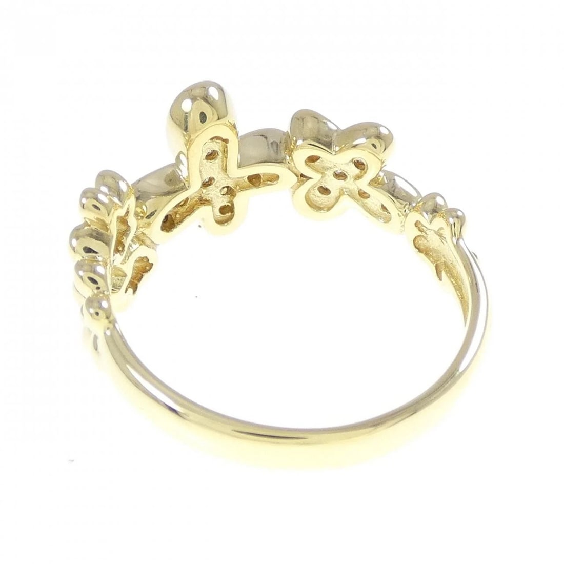 K18YG DIAMOND RING - 3