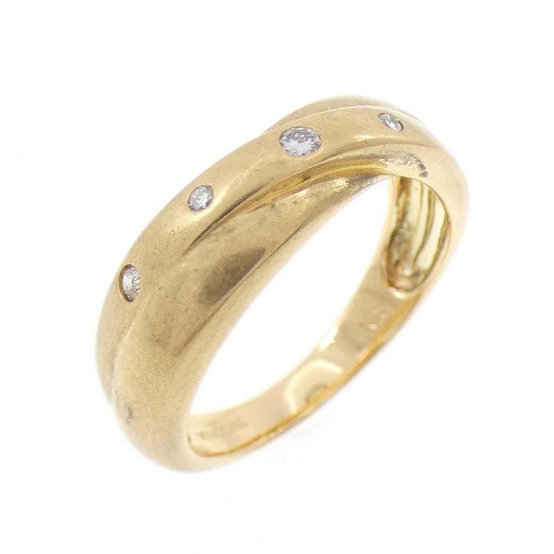 VENDOME DIAMOND RING: VENDOME Diamond Ring Brand: VENDOME Type: Ring Material: K18 Yellow Gold, Main Stone/Creation Natural Color: yellow gold Size: 6 (US size) Accessories: None Accessories Notice: When purcha