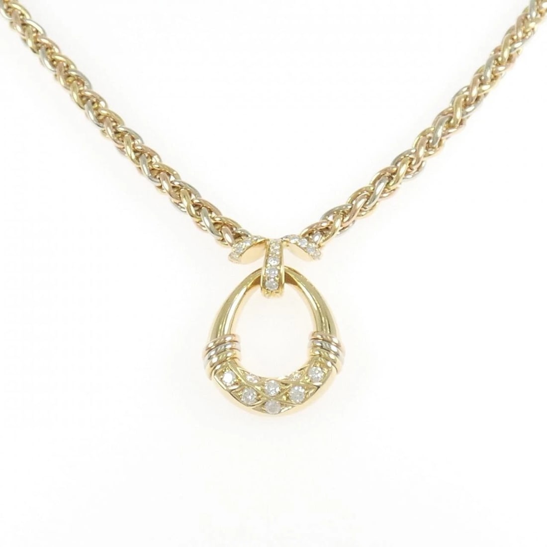 CARTIER DIAMOND NECKLACE: Cartier Diamond Necklace Brand: CARTIER Type: Necklace Material: 18K, Main Stone/Creation Natural Color: Gold Size: Actual Size Pendant length approx. x width approx.: 27.4mmx20.0mm Chain