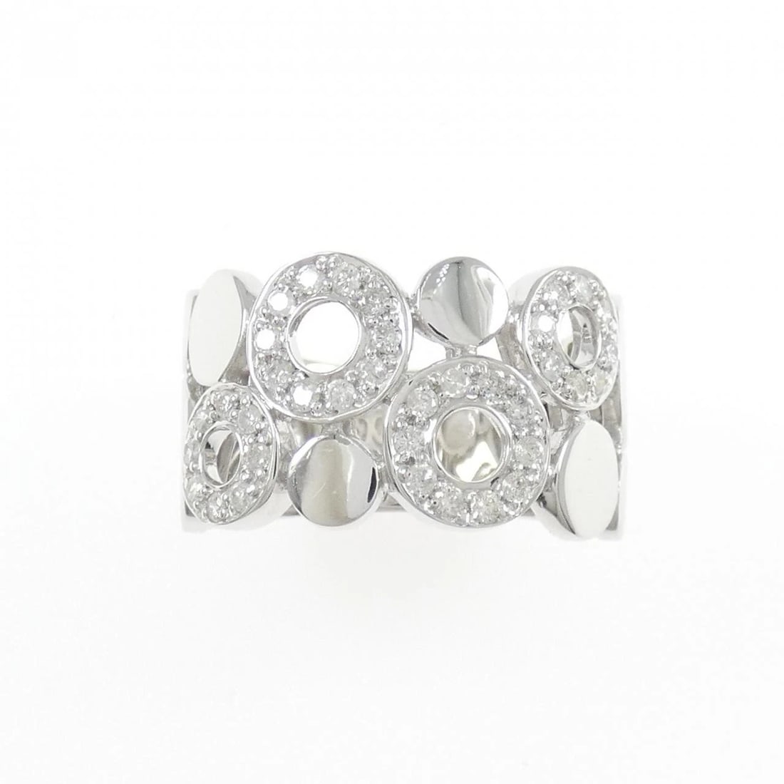 K18WG DIAMOND RING - 2