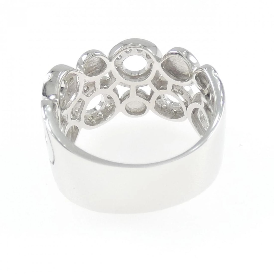 K18WG DIAMOND RING - 3