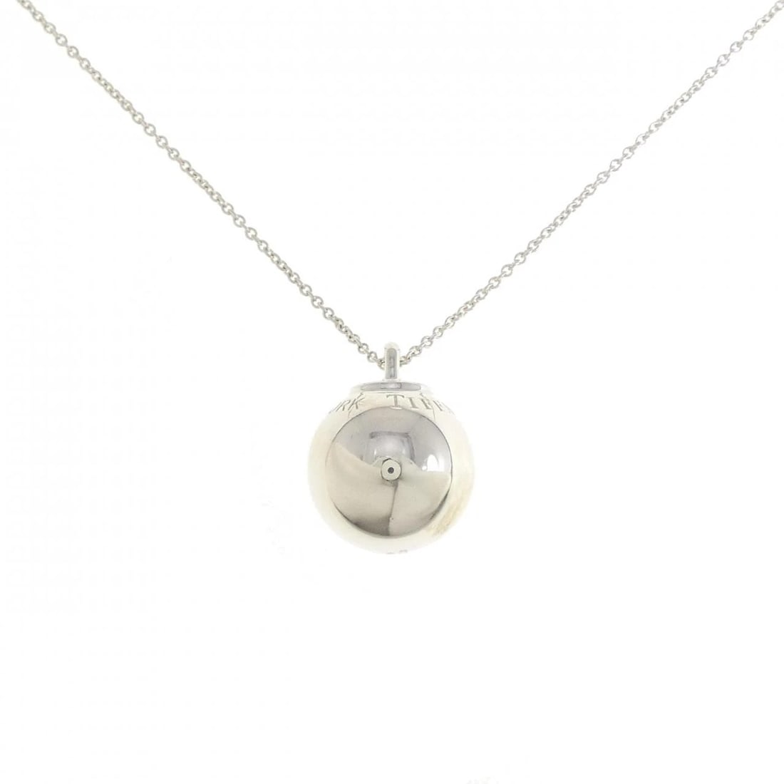 TIFFANY BALL NECKLACE: Tiffany Ball Necklace Brand: Tiffany Type: Necklace Material: 925 Silver, Color: Silver Size: ActualSize Pendant top H x W: 23.9mmx18.7mm Chain Max. W: 1.5mm Size71-81cm Accessories: None