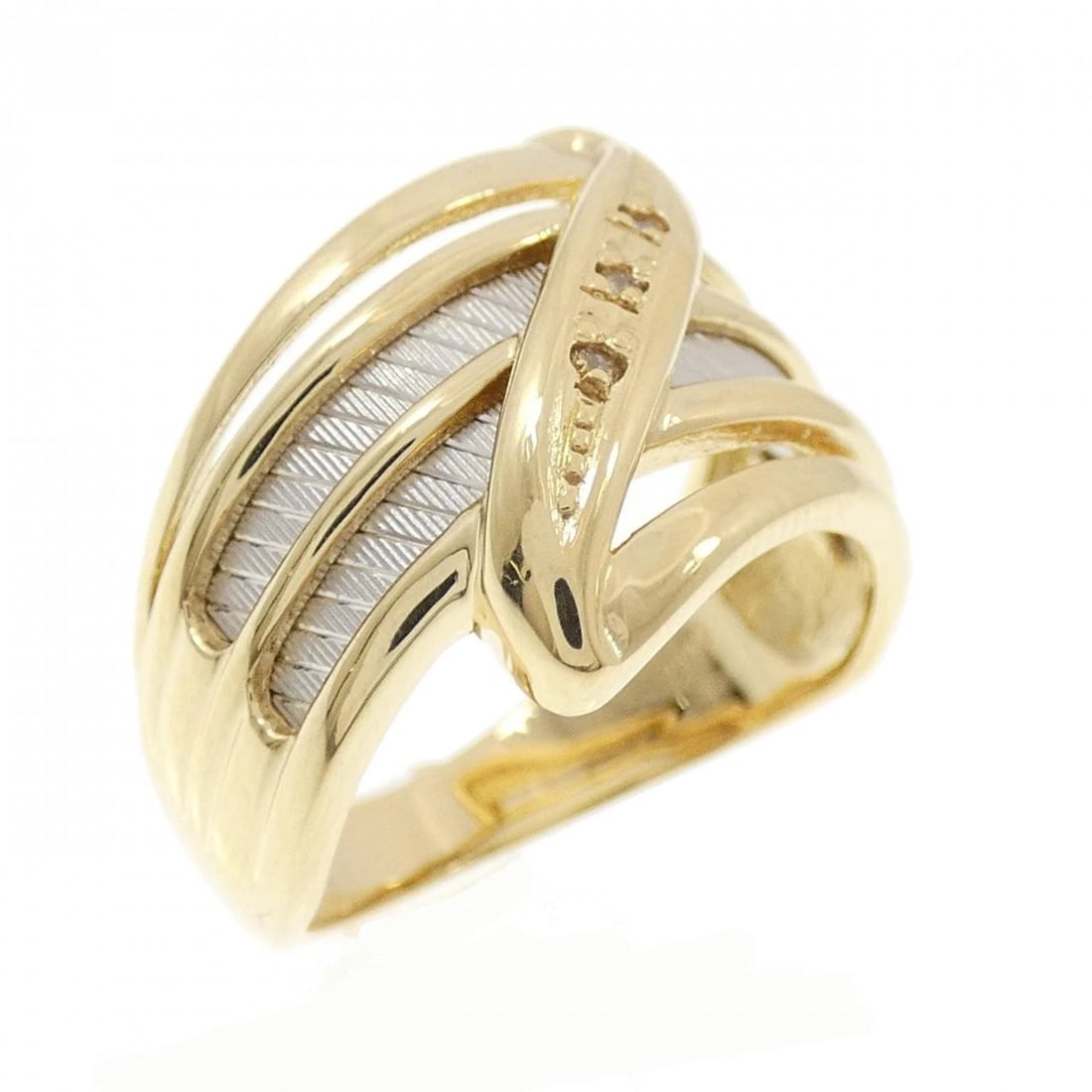 K18YG PT900 DIAMOND RING: K18YG PT900 Diamond Ring Brand: Unbranded Type: Ring Material: K18 Yellow Gold Platinum 900 Platinum, Main Stone/Creation Natural Color: YG Size: 6-6.5 US Accessories: None Accessories