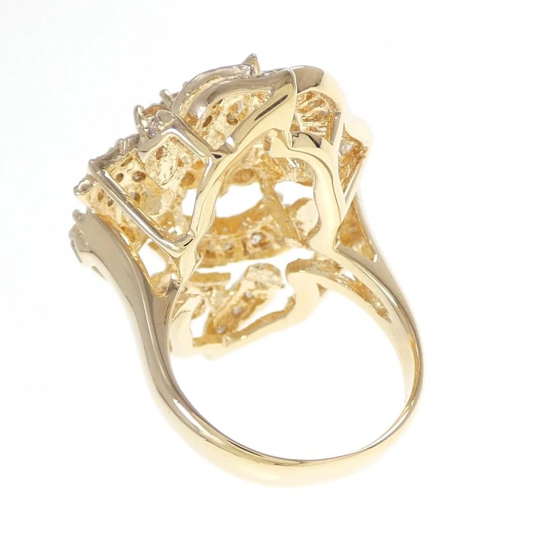 K18YG DIAMOND RING - 3