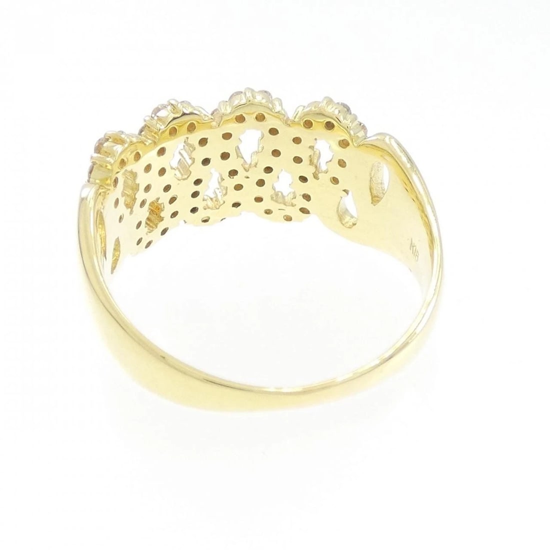 K18YG DIAMOND RING - 3