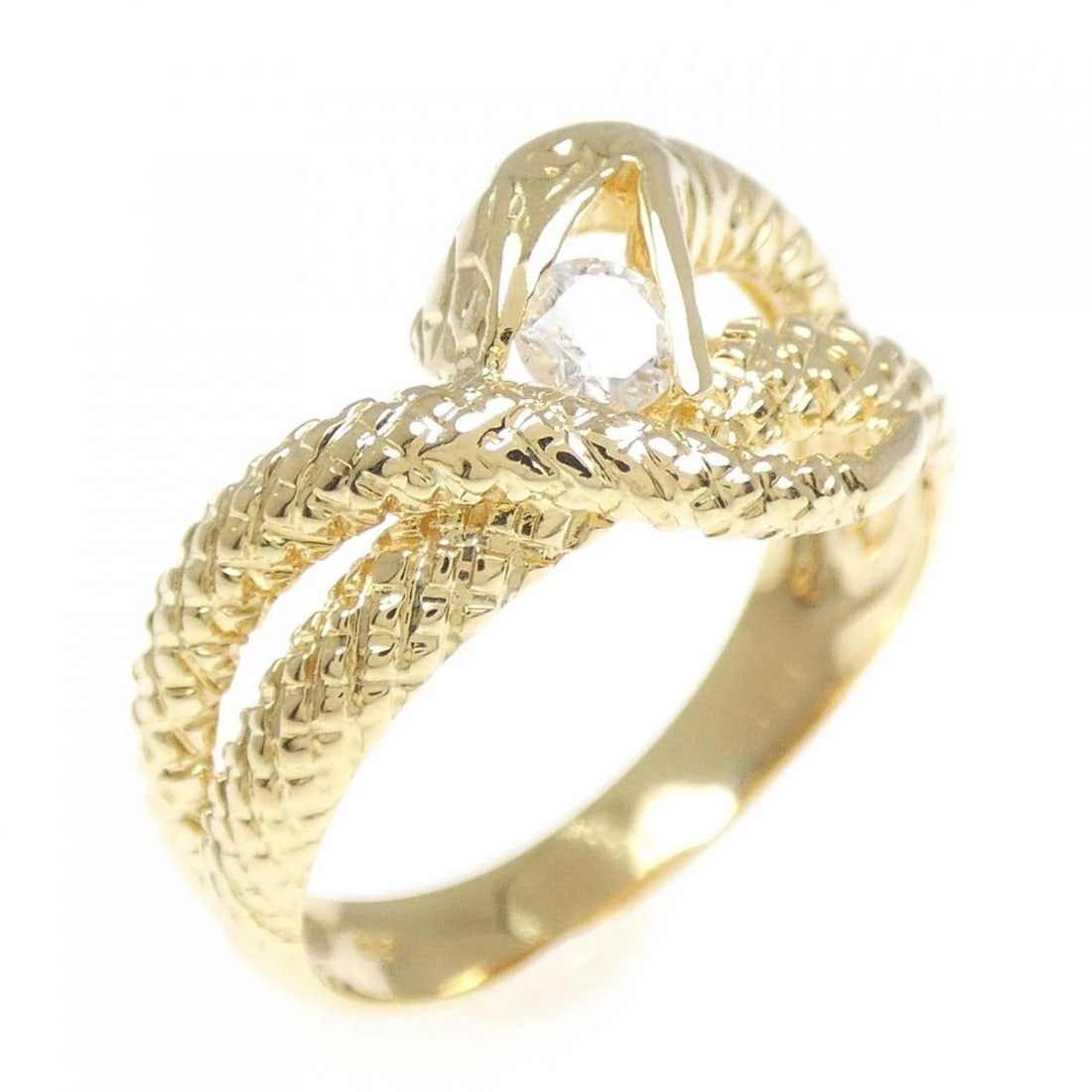 K18YG SNAKE DIAMOND RING: K18YG Snake Diamond Ring Brand: Unbranded Type: Ring Material: K18 Yellow Gold, Main Stone/Creation natural Color: Yellow Gold Size: 6.5-7 US Accessories: None Accessories Notice: When