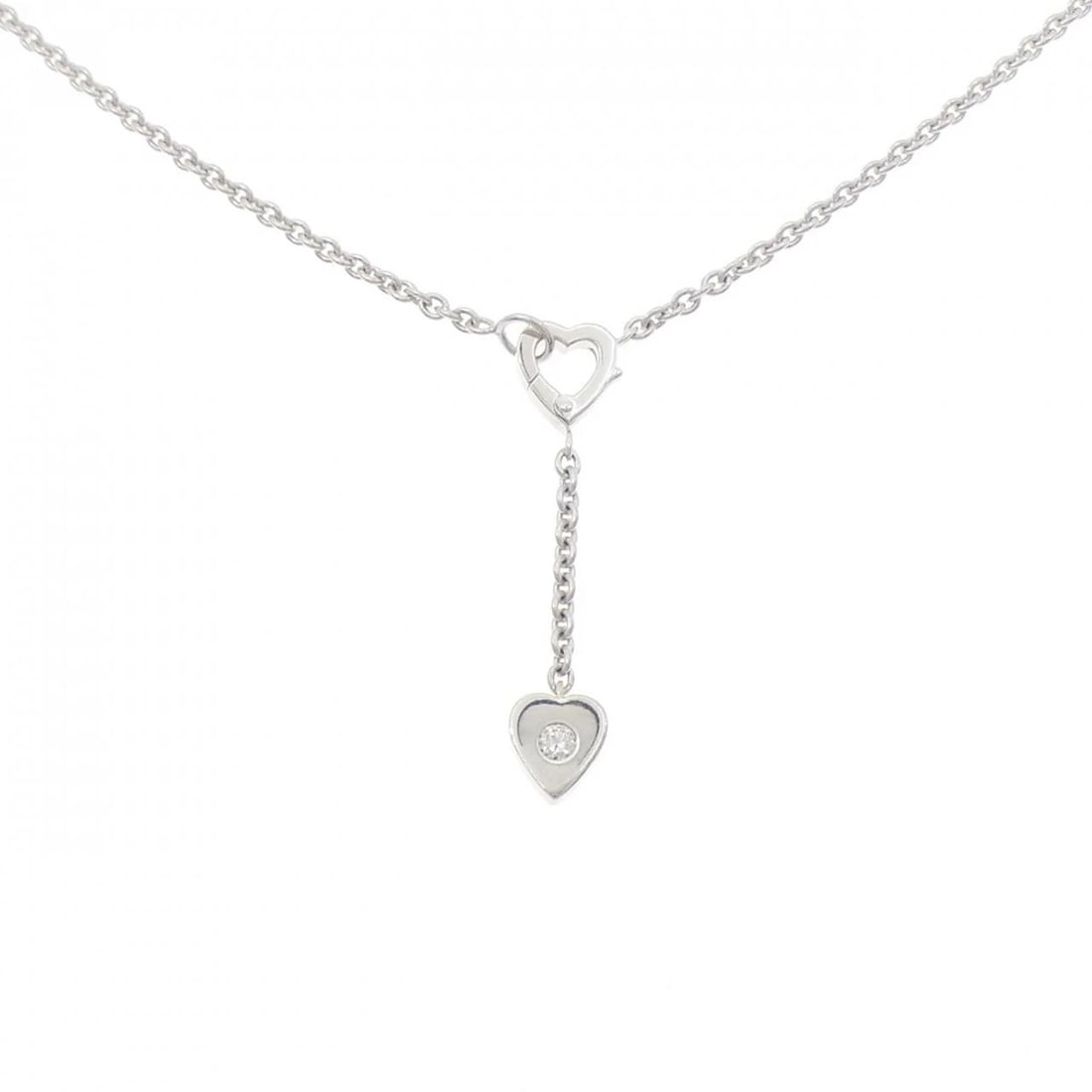 CARTIER MON AMOUR NECKLACE: Cartier Mon Amour Necklace Brand: Cartier Type: Necklace Material: 750 White Gold, Main Stone/Creation Natural Color: White Gold Size: ActualSize Pendant top H x W: 39.1mmx7.3mm Chain Max. W:
