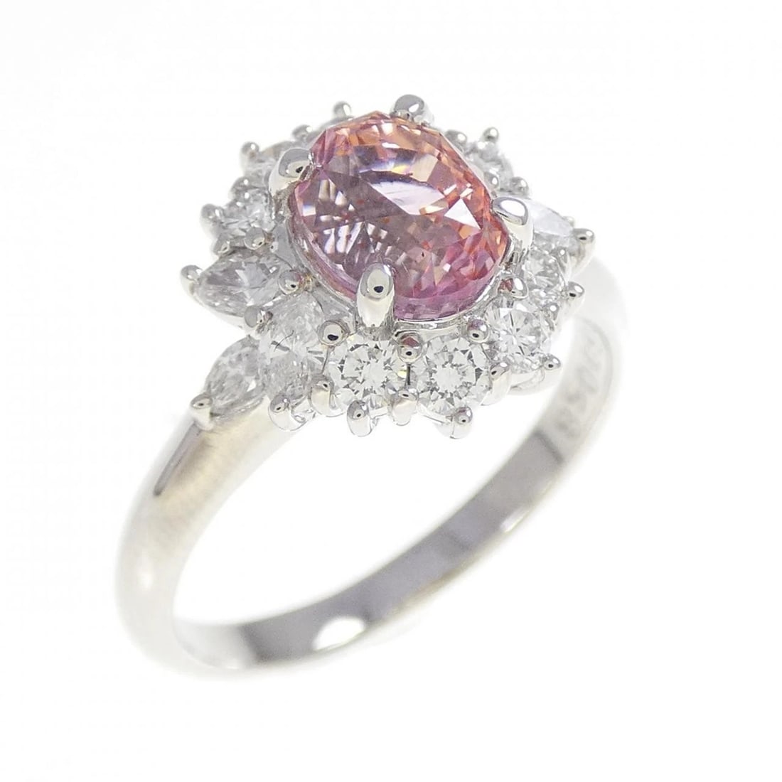 PM900 SAPPHIRE RING: PM900 Sapphire Ring Brand: Unbranded Type: Ring Material: Platinum 900 Platinum, Main Stone/Creation sapphire Color: White Gold Size: 6.5 US Accessories: None Accessories Notice: When