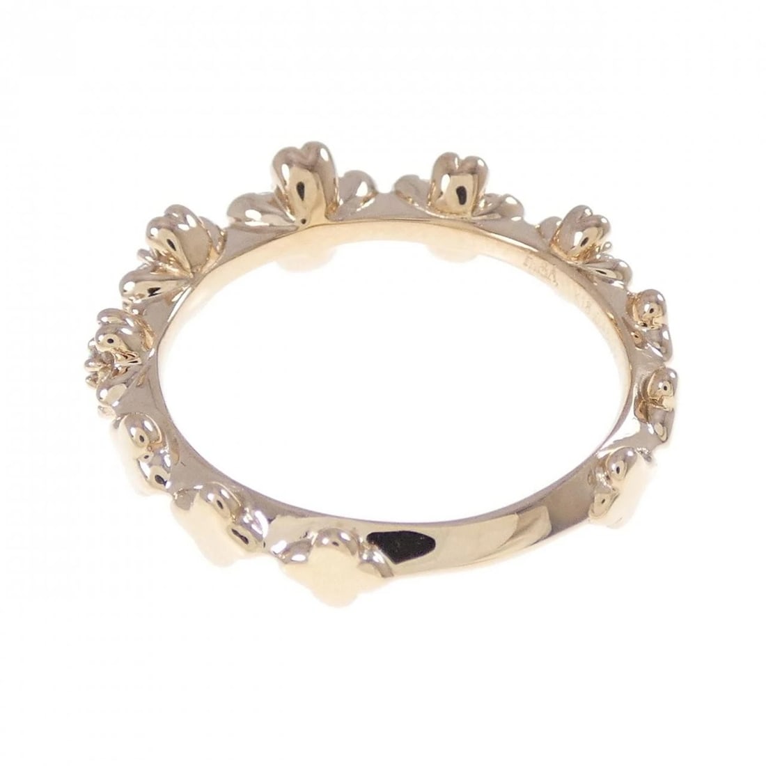 K18PG FLOWER DIAMOND RING - 3