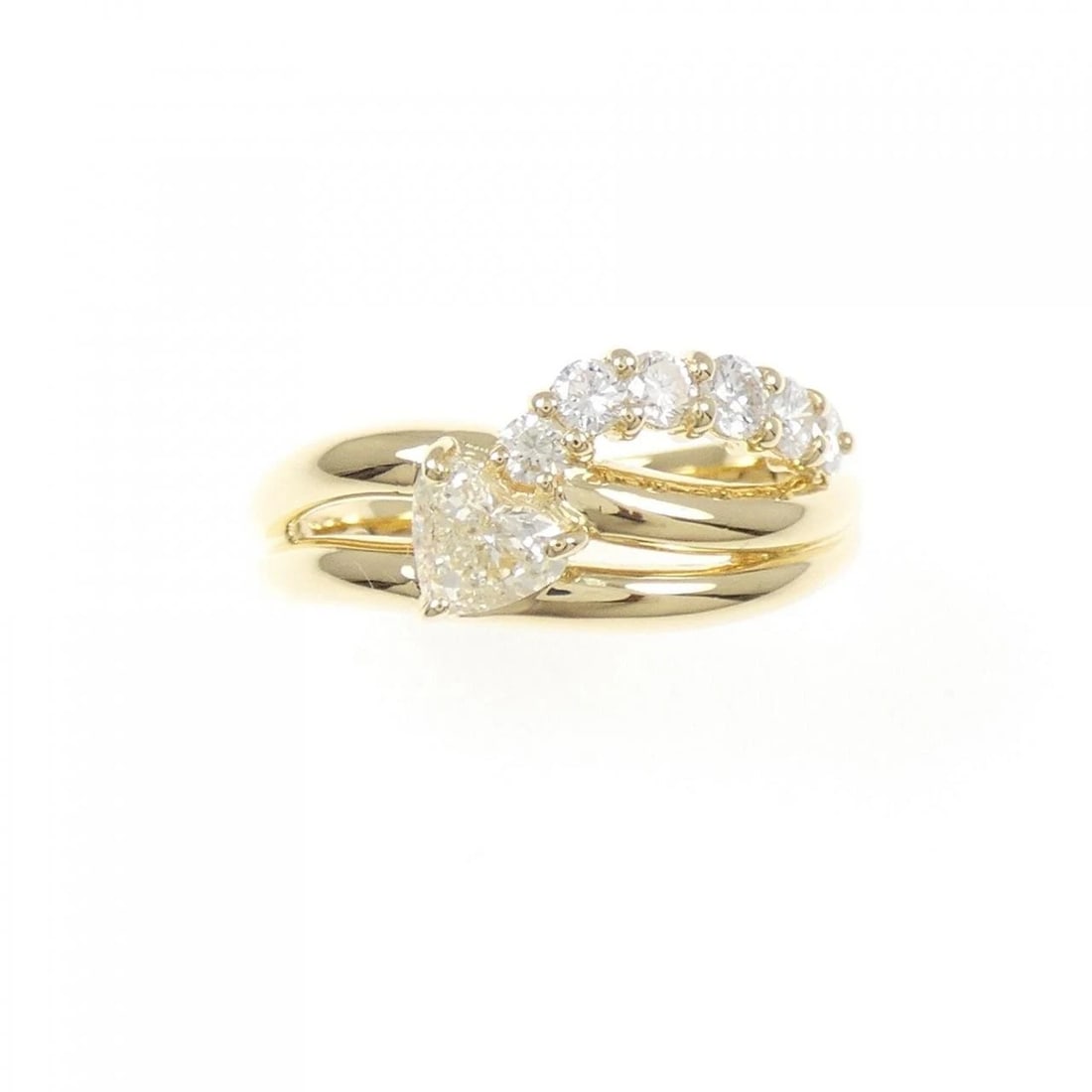K18YG DIAMOND RING - 2