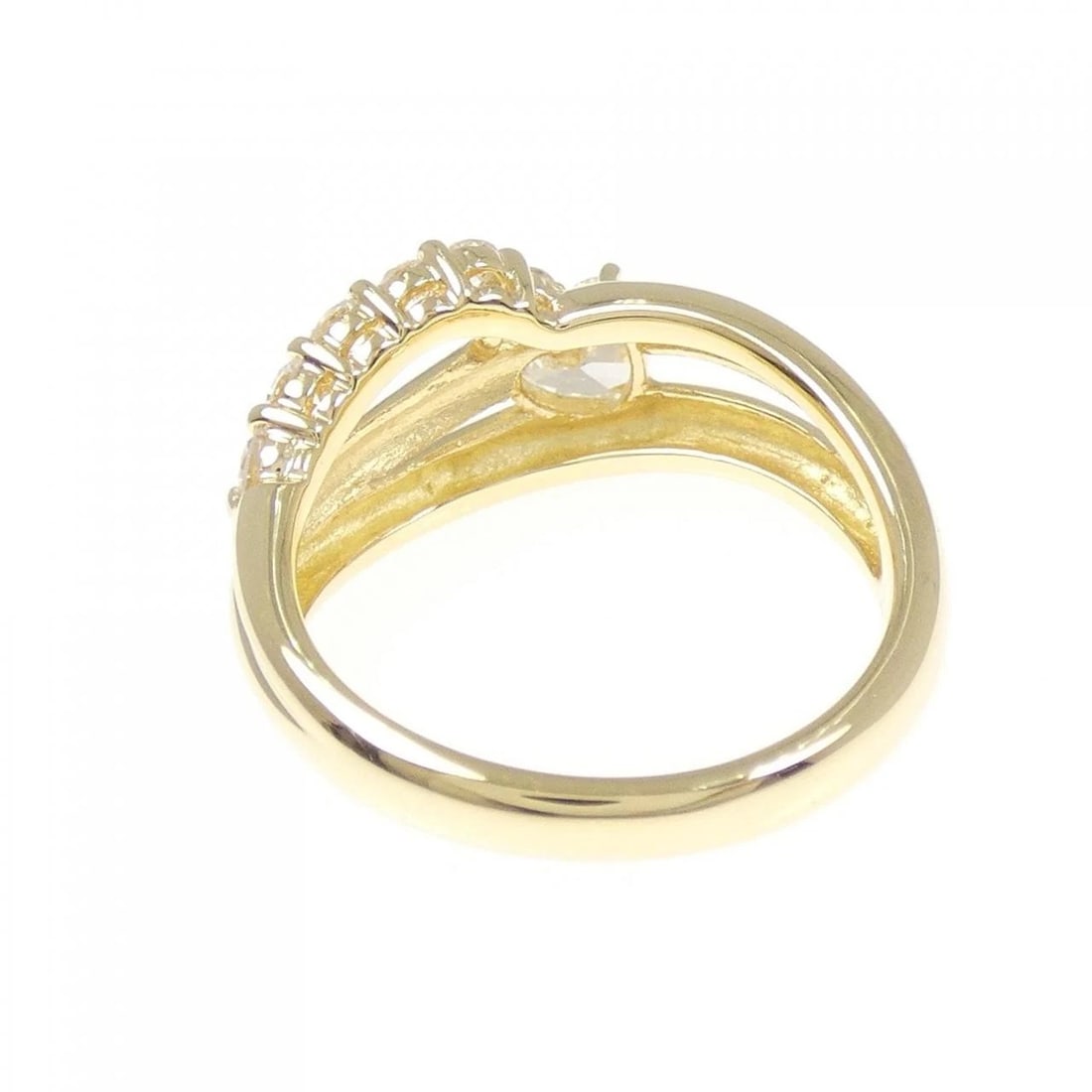 K18YG DIAMOND RING - 3