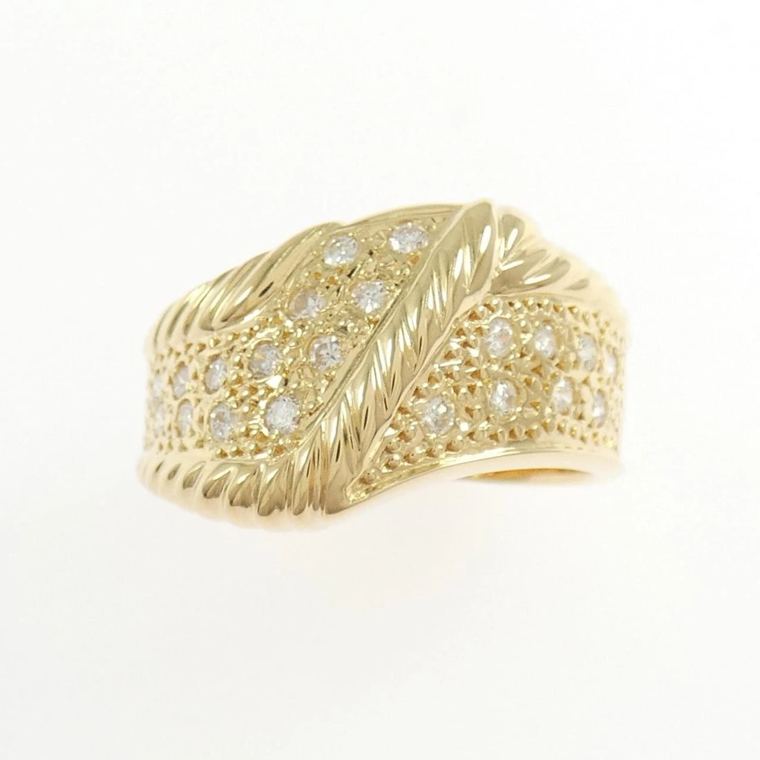 K18YG DIAMOND RING - 2