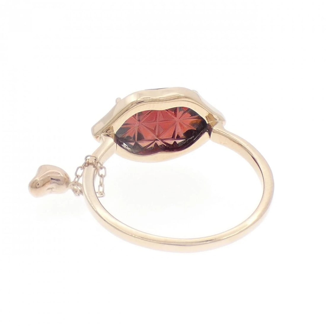 K18PG K10PG GARNET RING - 3