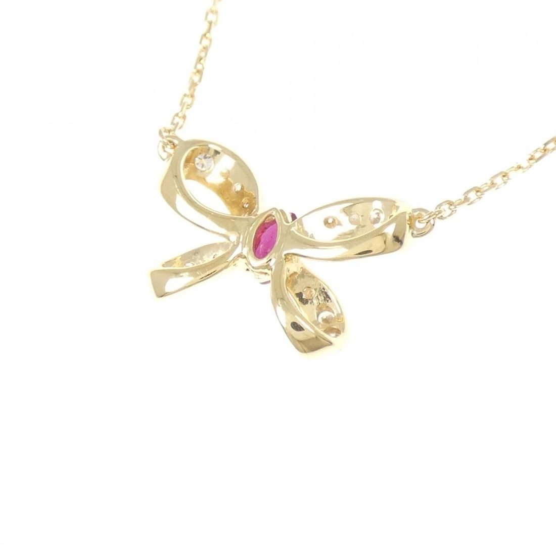 K18YG RUBY NECKLACE - 4
