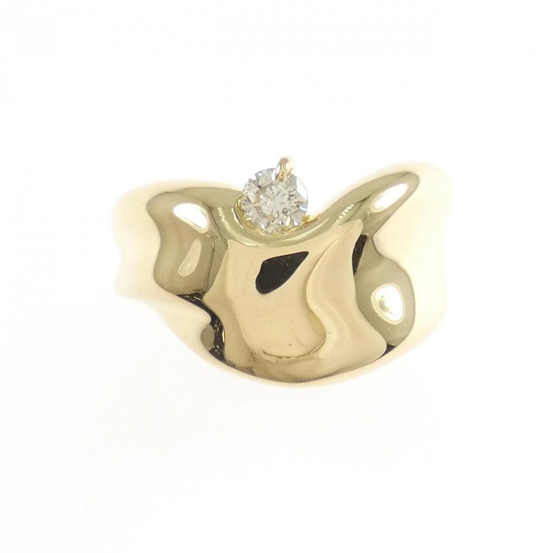 K18YG DIAMOND RING - 2