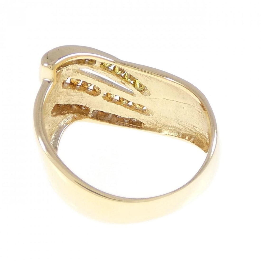 K18YG DIAMOND RING - 2