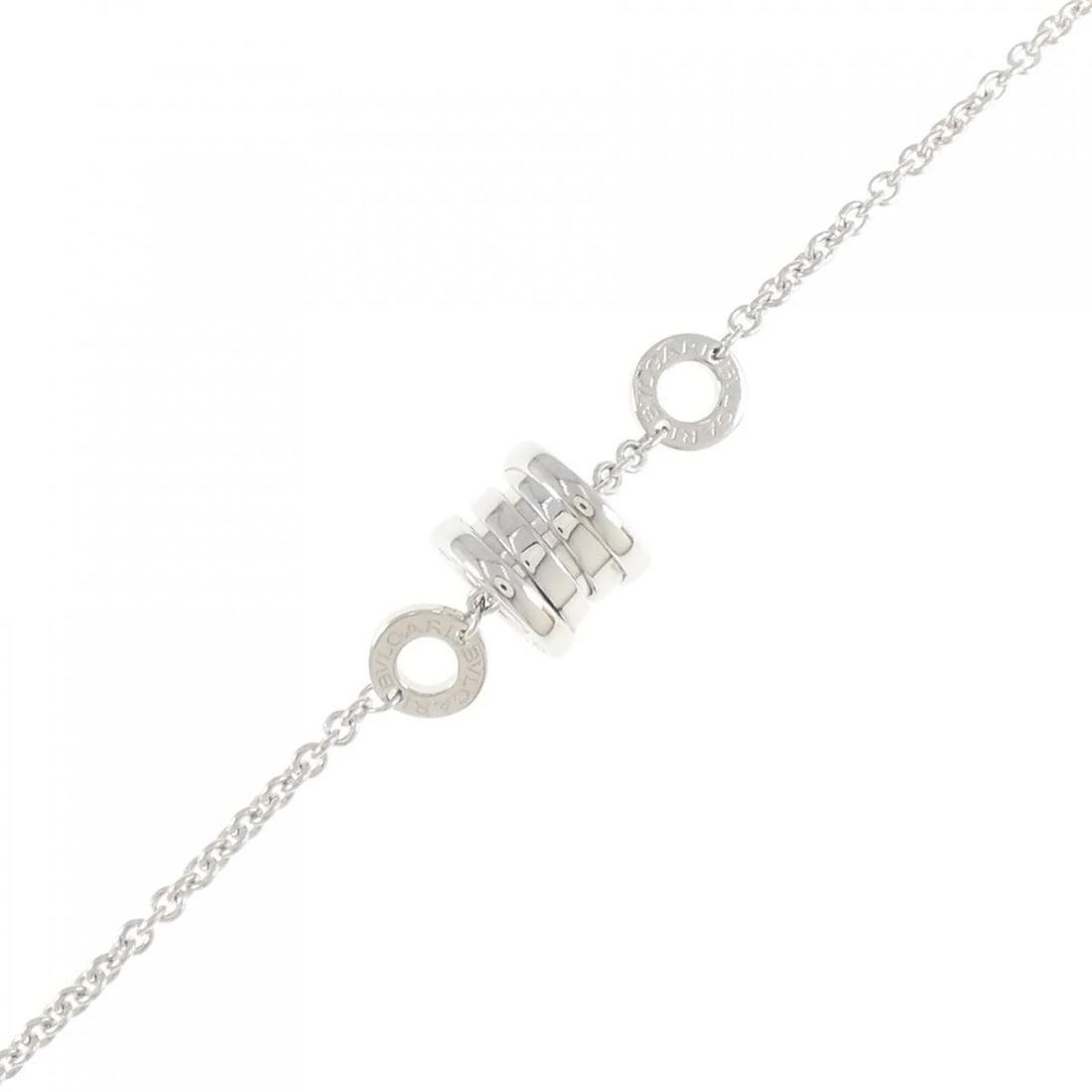 BVLGARI B.ZERO1 ELEMENT BRACELET: BVLGARI B.zero1 Element Bracelet Brand: BVLGARI Type: Bracelet Material: 750 White Gold, Color: White Gold Size: ActualSize Max W: 9.2mm Accessories: None Accessories Notice: When purchasing